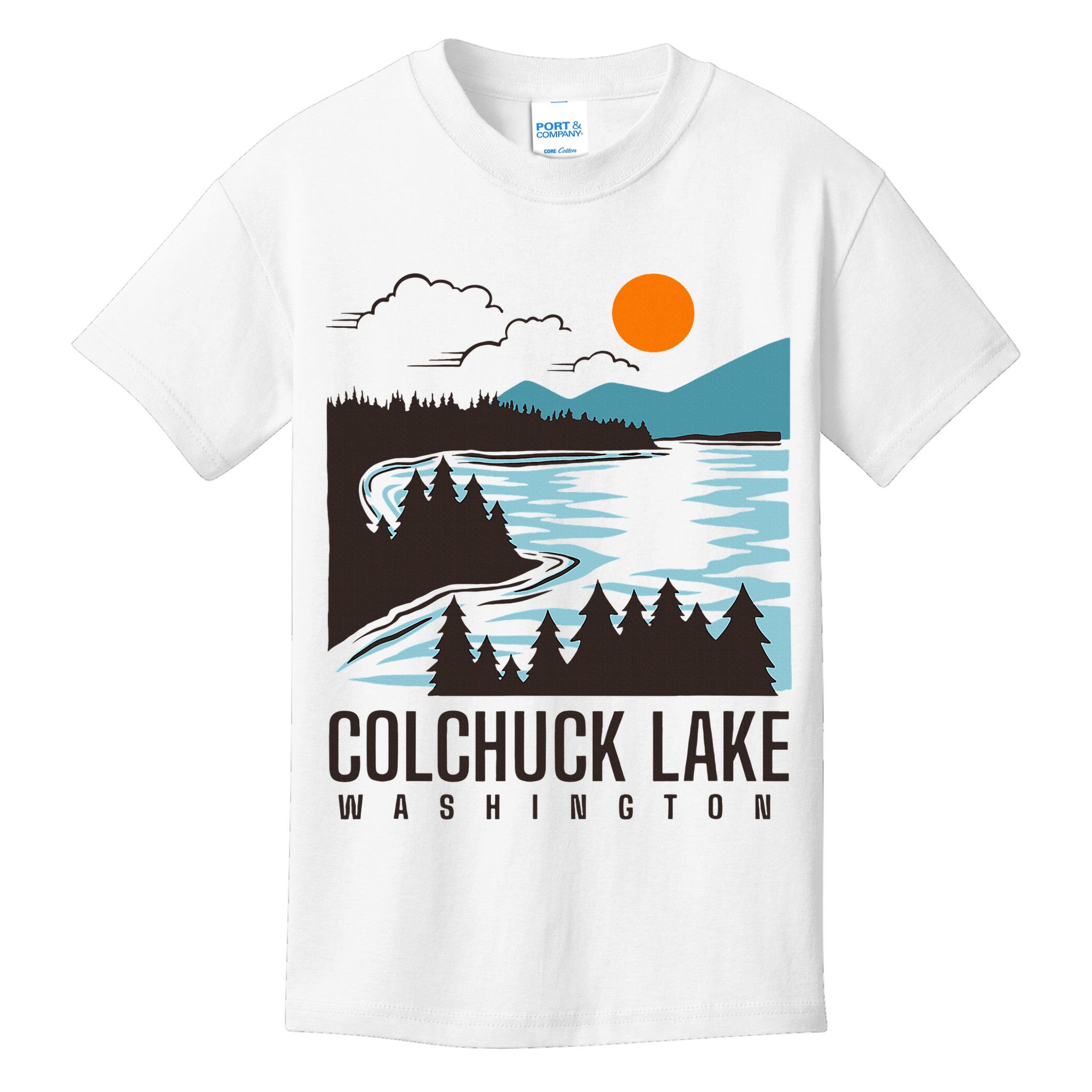 Colchuck Lake Washington Kids T-Shirt