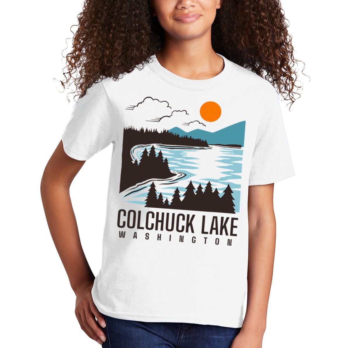 Colchuck Lake Washington Kids T-Shirt