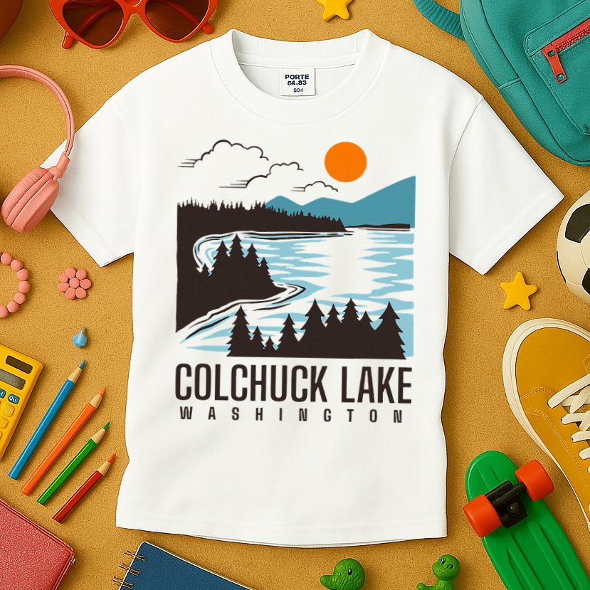 Colchuck Lake Washington Kids T-Shirt
