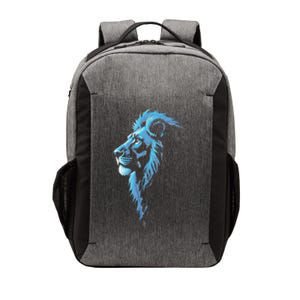 Cool Lion With Blue Eyes Gift Vector Backpack