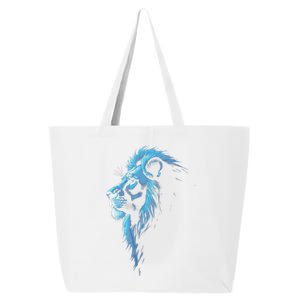 Cool Lion With Blue Eyes Gift 25L Jumbo Tote