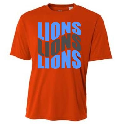 Cool Lions Wave Detroit Football Nfc Cooling Performance Crew T-Shirt