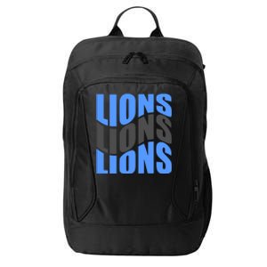 Cool Lions Wave Detroit Football Nfc City Backpack