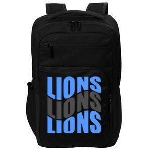 Cool Lions Wave Detroit Football Nfc Impact Tech Backpack