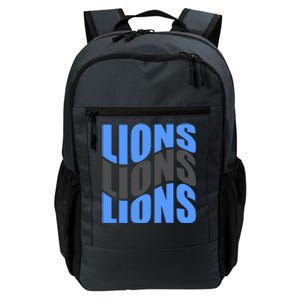 Cool Lions Wave Detroit Football Nfc Daily Commute Backpack