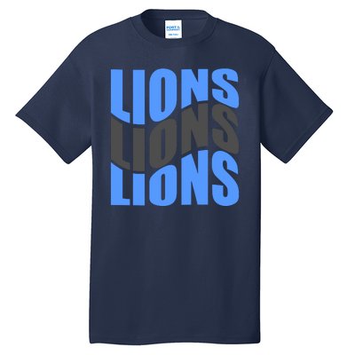 Cool Lions Wave Detroit Football Nfc Tall T-Shirt