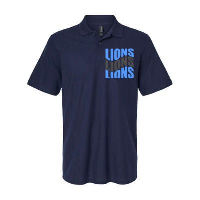 Cool Lions Wave Detroit Football Nfc Softstyle Adult Sport Polo