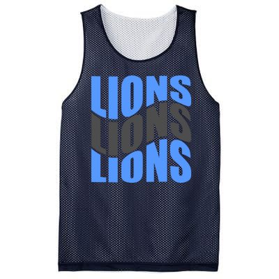 Cool Lions Wave Detroit Football Nfc Mesh Reversible Basketball Jersey Tank