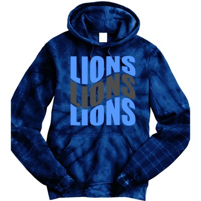 Cool Lions Wave Detroit Football Nfc Tie Dye Hoodie