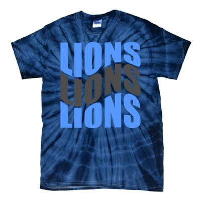 Cool Lions Wave Detroit Football Nfc Tie-Dye T-Shirt