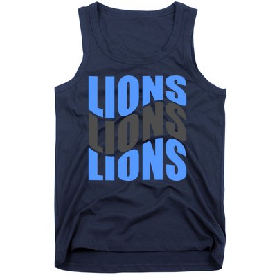 Cool Lions Wave Detroit Football Nfc Tank Top