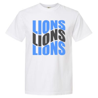 Cool Lions Wave Detroit Football Nfc Garment-Dyed Heavyweight T-Shirt