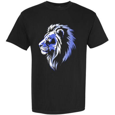 Cool Lion With Blue Eyes Lions Garment-Dyed Heavyweight T-Shirt