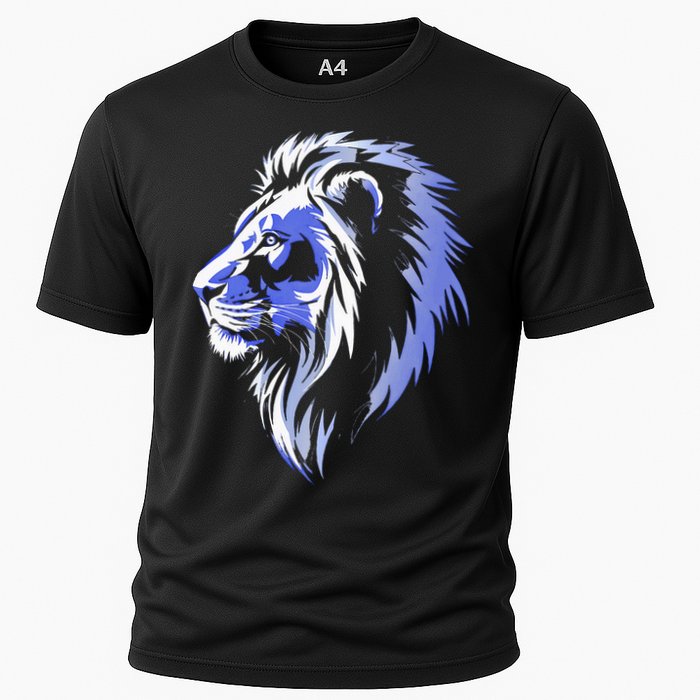 Cool Lion With Blue Eyes Lions Performance Shirt