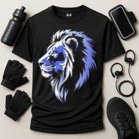 Cool Lion With Blue Eyes Lions Performance Shirt