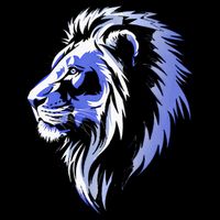 Cool Lion With Blue Eyes Lions Performance Shirt