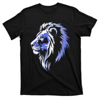 Cool Lion With Blue Eyes Lions T-Shirt