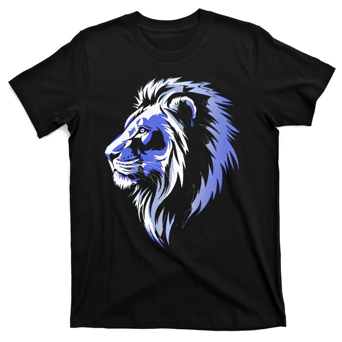 Cool Lion With Blue Eyes Lions T-Shirt