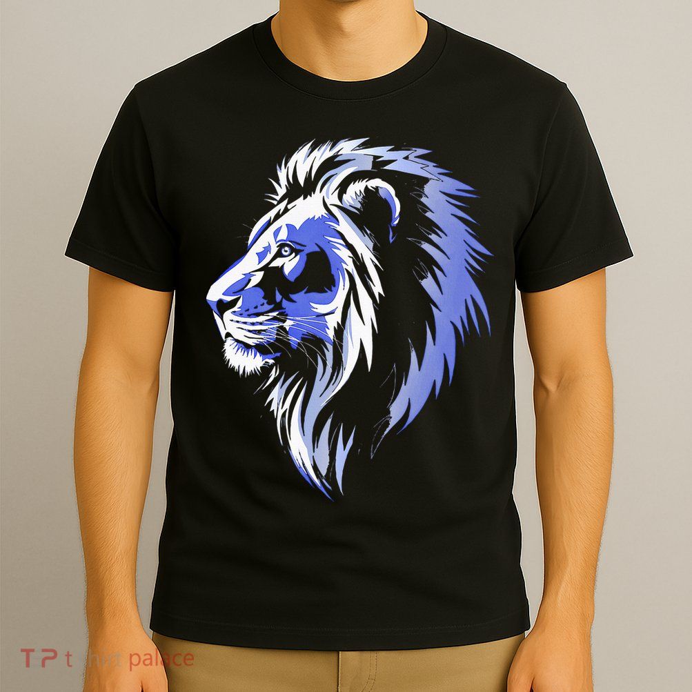 Cool Lion With Blue Eyes Lions T-Shirt