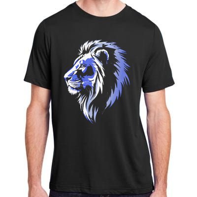 Cool Lion With Blue Eyes Lions Adult ChromaSoft Performance T-Shirt