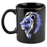 Cool Lion With Blue Eyes Lions 11oz C Handle Ceramic Mug