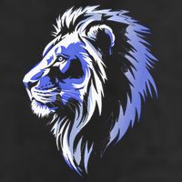 Cool Lion With Blue Eyes Lions 11oz C Handle Ceramic Mug