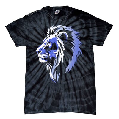 Cool Lion With Blue Eyes Lions Tie-Dye T-Shirt