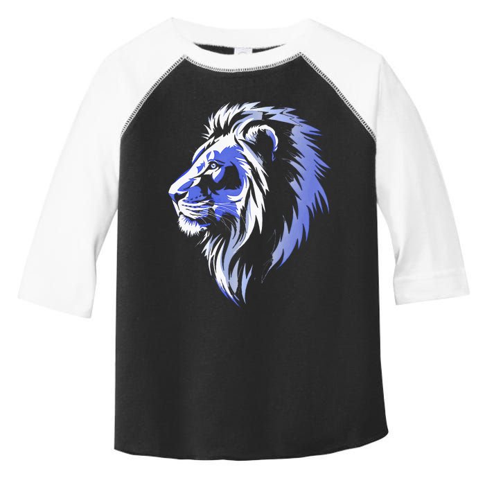 Cool Lion With Blue Eyes Lions Toddler Fine Jersey T-Shirt