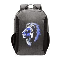 Cool Lion With Blue Eyes Lions Vector Backpack