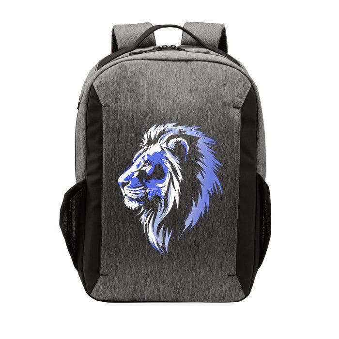 Cool Lion With Blue Eyes Lions Vector Backpack