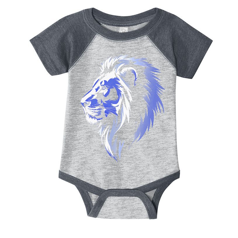 Cool Lion With Blue Eyes Lions Infant Baby Jersey Bodysuit