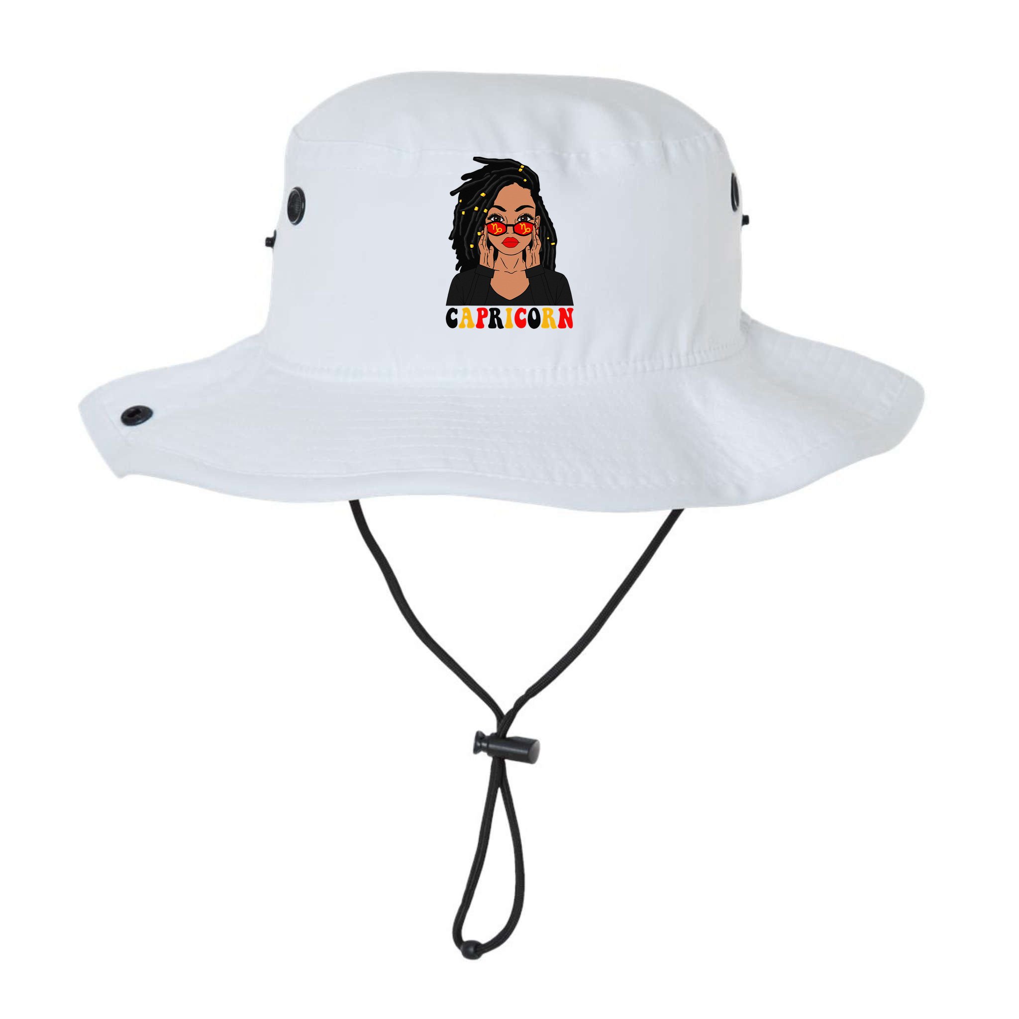 Capricorn Loc'd Woman Zodiac Signs Birthday Bucket Hat