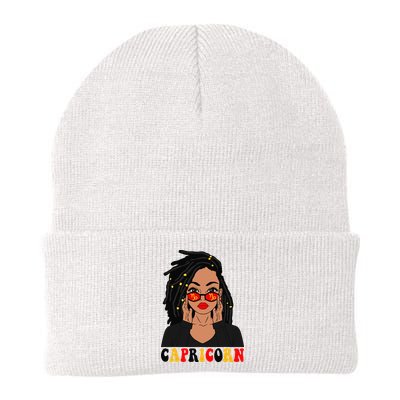 Capricorn Loc'd Woman Zodiac Signs Birthday Beanie