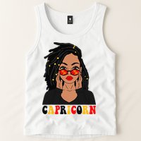 Capricorn Loc'd Woman Zodiac Signs Birthday Tank Top