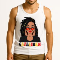Capricorn Loc'd Woman Zodiac Signs Birthday Tank Top