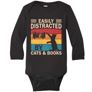 Cat Lover Women Book Lover Reading Librarian Read Baby Long Sleeve Bodysuit