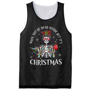 Christmas Lights When YouRe Dead Inside But ItS Christmas Mesh Reversible Basketball Jersey Tank