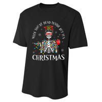 Christmas Lights When YouRe Dead Inside But ItS Christmas Performance Sprint T-Shirt