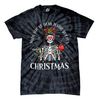 Christmas Lights When YouRe Dead Inside But ItS Christmas Tie-Dye T-Shirt