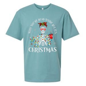 Christmas Lights When YouRe Dead Inside But ItS Christmas Sueded Cloud Jersey T-Shirt