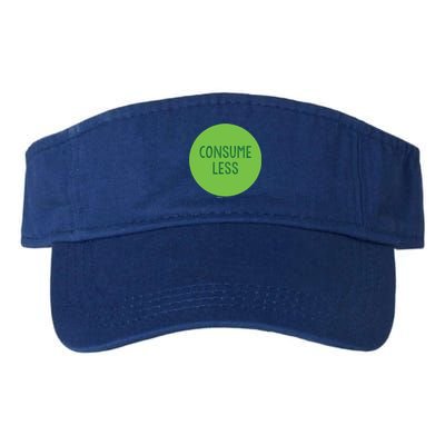 Consume Less World Earth Day Environtal Gift Valucap Bio-Washed Visor