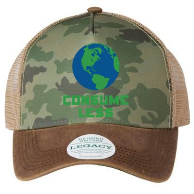 Consume Less World Earth Day Environtal Great Gift Legacy Tie Dye Trucker Hat