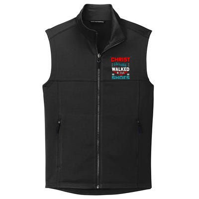 Christ Literally Walked Faith T Collective Smooth Fleece Vest