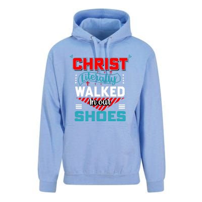 Christ Literally Walked Faith T Unisex Surf Hoodie