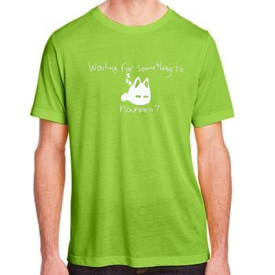 Cat Lover Waiting For Something To Happen Omori Cat Inspired Adult ChromaSoft Performance T-Shirt