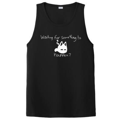 Cat Lover Waiting For Something To Happen Omori Cat Inspired PosiCharge Competitor Tank