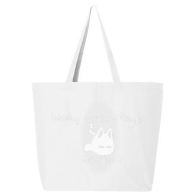 Cat Lover Waiting For Something To Happen Omori Cat Inspired 25L Jumbo Tote