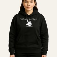 Cat Lover Waiting For Something To Happen Omori Cat Inspired Hoodie