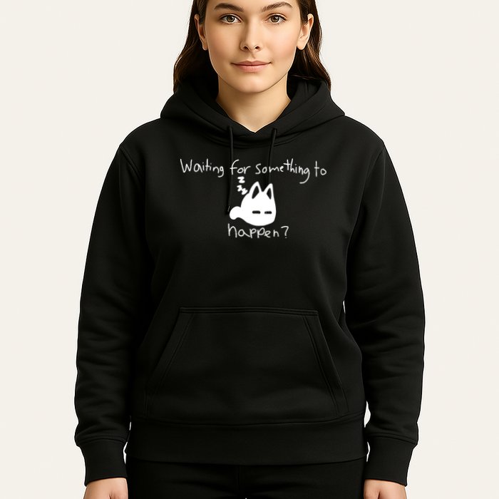Cat Lover Waiting For Something To Happen Omori Cat Inspired Hoodie