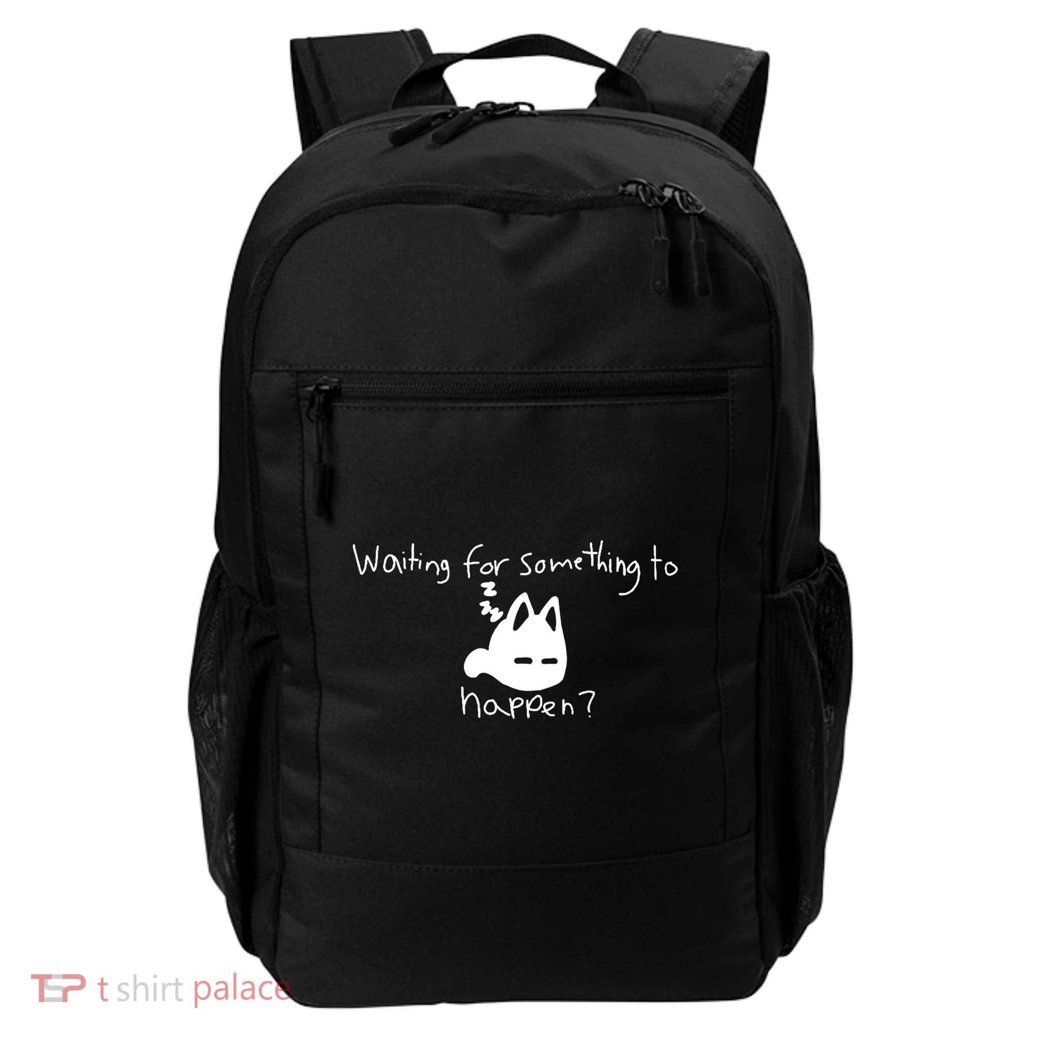 Cat Lover Waiting For Something To Happen Omori Cat Inspired Backpack